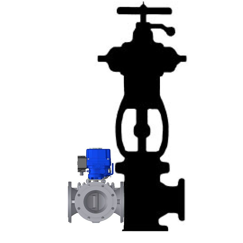 结构紧凑的G系列阀门与传统直行程阀门比较